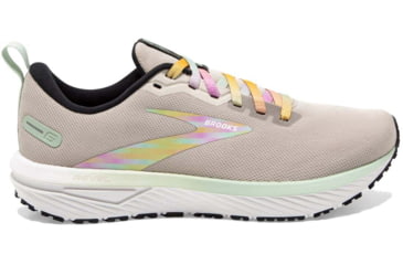 Image of Brooks Revel 6 Running Shoes - Womens, Medium, White/Silver Lining/Black, 9.0, 1203861B185.090