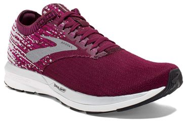 Image of Brooks Ricochet Road Running Shoes - Womens, Fig/Wild Aster/Grey, Medium, 6.5, 1202821B658.065