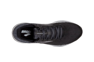 Image of Brooks Ricochet - Womens, Black/Black/Ebony, Medium, 10.0, 1202821B057.100