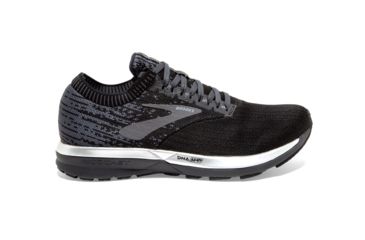 Image of Brooks Ricochet - Womens, Black/Black/Ebony, Medium, 10.0, 1202821B057.100