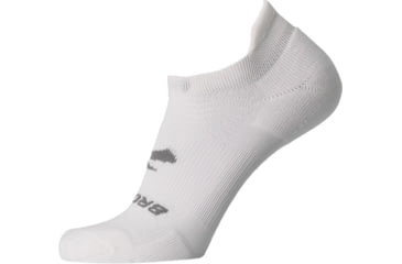 Image of Brooks Run-In No Show Sock, White, XL, 280501100.040