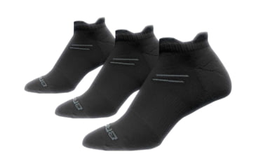 Image of Brooks Run-In Socks, Pack of 3, Black, Large, 741544-Black-L