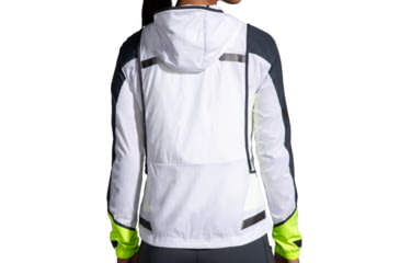 Image of Brooks Run Visible Convertible Jacket - Womens, White/Asphalt/Nightlife, S, 221560134.025