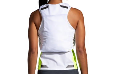 Image of Brooks Run Visible Convertible Jacket - Womens, White/Asphalt/Nightlife, S, 221560134.025