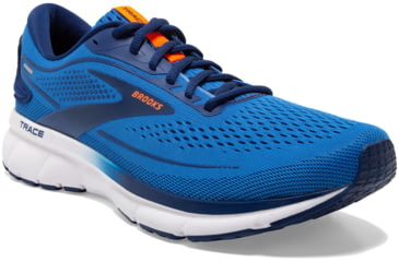 Image of Brooks Trace 2 Running Shoes - Mens, Palace Blue/Blue Depths/Orange, 9.5, 1103881D477.095
