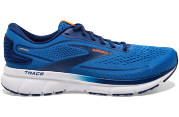Image of Brooks Trace 2 Running Shoes - Mens, Palace Blue/Blue Depths/Orange, 9.5, 1103881D477.095