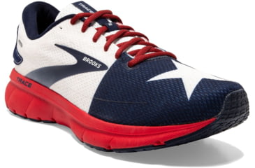 Image of Brooks Trace 2 Running Shoes - Mens, Red/White/Navy, 12.0, 1103881D689.120