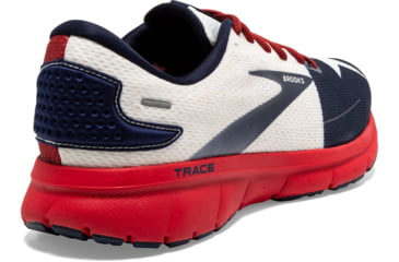 Image of Brooks Trace 2 Running Shoes - Mens, Red/White/Navy, 12.0, 1103881D689.120