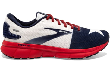 Image of Brooks Trace 2 Running Shoes - Mens, Red/White/Navy, 12.0, 1103881D689.120