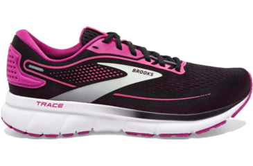 Image of Brooks Trace 2 Running Shoes - Womens, Medium, Black/Festival Fuchsia/Pink Flambe, 5.0, 1203751B036.050