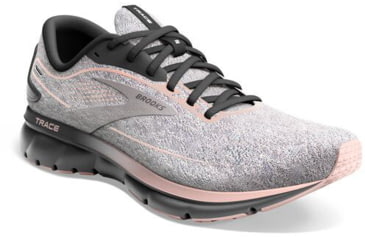 Image of Brooks Trace 2 Running Shoes - Womens, Medium, Grey/Blackened Pearl/Peach, 12.0, 1203751B002.120
