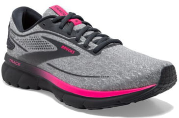 Image of Brooks Trace 2 Running Shoes - Womens, Medium, Oyster/Ebony/Pink, 5.0, 1203751B038.050