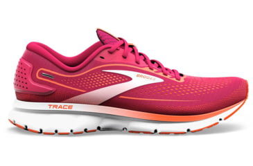 Image of Brooks Trace 2 Running Shoes - Womens, Medium, Sangria/Red/Pink, 12.0, 1203751B630.120