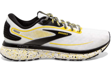 Image of Brooks Trace 2 Running Shoes - Womens, Medium, White/Black/Yellow, 10.0, 1203751B110.100