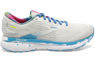 Image of Brooks Trace 2 Running Shoes - Mens, White/Gray/Alaskan Blue, 15.0, 1103881D130.150