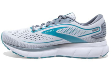 Image of Brooks Trace 2 Running Shoes - Womens, Medium, White/Grey/Porcelain, 9.0, 1203751B185.090