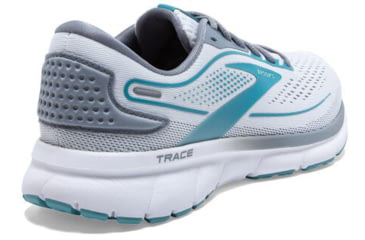 Image of Brooks Trace 2 Running Shoes - Womens, Medium, White/Grey/Porcelain, 9.0, 1203751B185.090