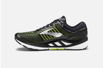 Image of Brooks Transcend 5 Mens Road Running Shoes, Black/Nightlife/Silver, 12.5 US, Medium, 1102761D069.125
