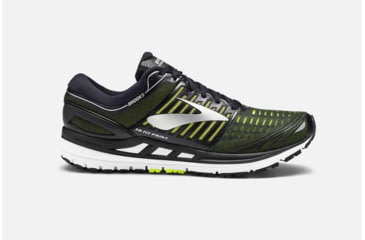 Image of Brooks Transcend 5 Mens Road Running Shoes, Black/Nightlife/Silver, 12.5 US, Medium, 1102761D069.125