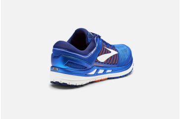 Image of Brooks Transcend 5 Mens Road Running Shoes, Blue/Orange/White, 9 US, Medium, 1102761D463.090
