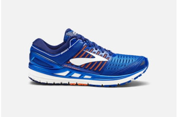 Image of Brooks Transcend 5 Mens Road Running Shoes, Blue/Orange/White, 9 US, Medium, 1102761D463.090