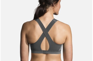 Image of Brooks UpLift Crossback Bra, Heather Asphalt, Extra Small 300616-Heather Asphalt-XS