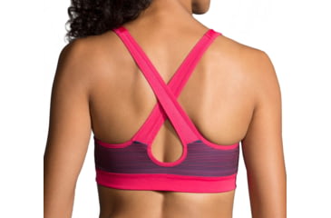 Image of Brooks UpLift Crossback Sports Bra, Dahlia/Market Haze, Extra Small, 300616603.020