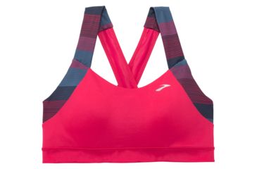 Image of Brooks UpLift Crossback Sports Bra, Dahlia/Market Haze, Large, 300616603.035