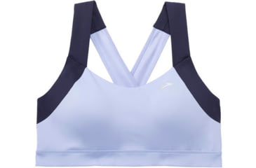 Image of Brooks UpLift Crossback Sports Bra, Seaglass/Navy, Large, 300616440.035