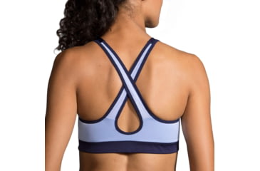 Image of Brooks UpLift Crossback Sports Bra, Seaglass/Navy, Small, 300616440.025