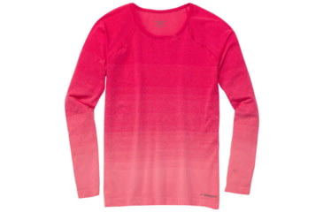 Image of Brooks Women's Streaker Long Sleeve Running Shirt, Dahlia/Salmon, Large, 221142679.035