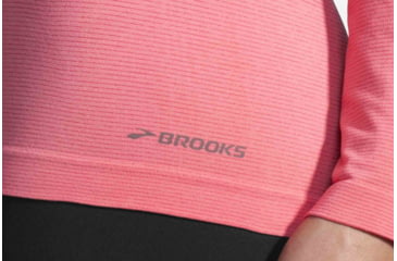 Image of Brooks Women's Streaker Long Sleeve Running Shirt, Dahlia/Salmon, Large, 221142679.035