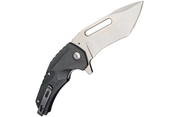 Image of Brous Blades Reloader Linerlock Folding Knife, 3.5in D2 Tool Steel Tanto Blade, Black Contoured Polymer Handle, BRBM003
