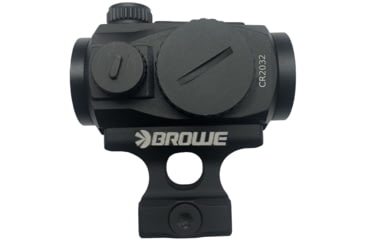 Image of BROWE 1x20 2 MOA Red Reflex Optic with 1/3 Co-Witness Mount, Black, One Size, BRO-2MOA-1/3