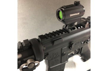 Image of BROWE 1x20 2 MOA Red Reflex Optic with 1/3 Co-Witness Mount, Black, One Size, BRO-2MOA-1/3