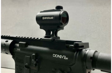 Image of BROWE 1x20 2 MOA Red Reflex Optic with 1/3 Co-Witness Mount, Black, One Size, BRO-2MOA-1/3