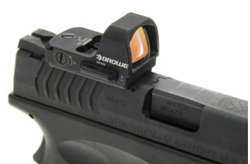 Image of BROWE 1x23mm 3 MOA Red Dot Micro Reflex w/DOCTER Footprint, No Base, Black, One Size, BMR-3MOA-NB