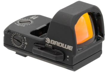Image of BROWE 1x23mm 3 MOA Red Dot Micro Reflex w/DOCTER Footprint, SIG Dovetail Adapter, Black, One Size, BMR-3MOA-SIG