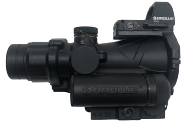 Image of BROWE 1x23mm 3 MOA Red Dot Micro Reflex w/RMR Footprint &amp; Bottom Loading Battery, ACC-011 4x32 Adapter, Black, One Size, BMR-3MOA-R-011