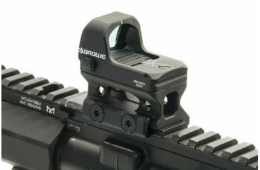 Image of BROWE 1x23mm 3 MOA Red Dot Micro Reflex w/RMR Footprint &amp; Bottom Loading Battery, 1/3 Co-Witness Mount, Black, One Size, BMR-3MOA-R-1/3CW