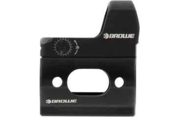 Image of BROWE 1x23mm 3 MOA Red Dot Micro Reflex w/RMR Footprint &amp; Bottom Loading Battery, 1/3 Co-Witness Mount, Black, One Size, BMR-3MOA-R-1/3CW
