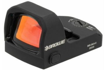 Image of BROWE 1x23mm 3 MOA Red Dot Micro Reflex w/RMR Footprint &amp; Bottom Loading Battery, No Mount, Black, One Size, BMR-3MOA-R