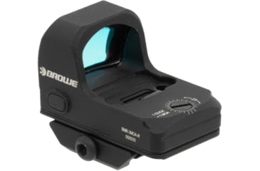 Image of BROWE 1x23mm 3 MOA Red Dot Micro Reflex w/RMR Footprint &amp; Bottom Loading Battery, Ultra Low Picatinny Mount, Black, One Size, BMR-3MOA-R-LP