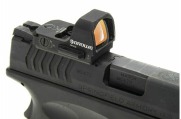 Image of BROWE 1x23mm 3 MOA Red Dot Micro Reflex w/RMR Footprint, Side Loading Battery, No Base, Black, One Size, BMR-3MOA-RS