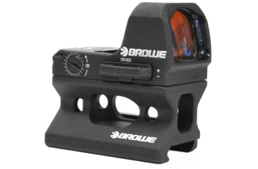 Image of BROWE 1x23mm 3 MOA Red Dot Micro Reflex w/RMR Footprint, Side Loading Battery w/Co-Witness Mount, Black, One Size, BMR-3MOA-RS-CW