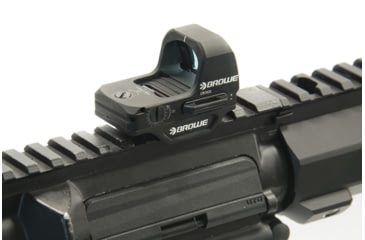 Image of BROWE 1x23mm 3 MOA Red Dot Micro Reflex w/RMR Footprint, Side Loading Battery w/Ultra Low Picatinny Mount, Black, One Size, BMR-3MOA-RS-LP