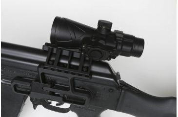 Image of BROWE 4x32 Combat Optic Rifle Scope, 5.56mm Chevron RS, Red, Black, BCO-001-RS
