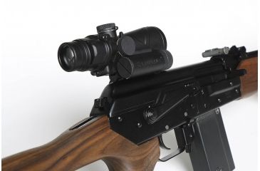 Image of BROWE 4x32 Combat Optic Rifle Scope, 5.56mm Chevron RS, Red, Black, BCO-001-RS