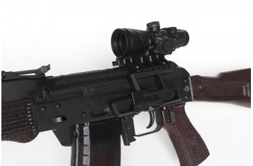 Image of BROWE 4x32 Combat Optic Rifle Scope, 5.56mm Chevron RS, Red, Black, BCO-001-RS