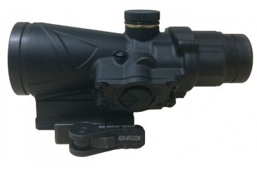 Image of BROWE 4x32 Combat Optic Rifle Scope, 7.62x39mm Chevron, Red, Black, BCO-005